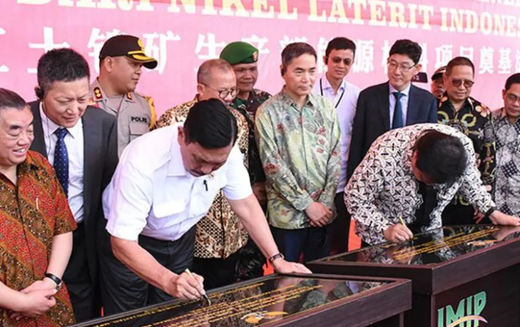 Pabrik Baterai Kendaraan Listrik di Morowali Resmi Dibangun<br>