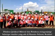 Direktur Jenderal Mineral dan Batubara mengunjungi beberapa smelter yang ada di Konawe Selatan Kendari 