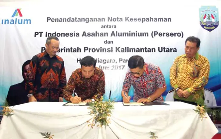 MoU PT Inalum-Pemprov Kaltara Diteken